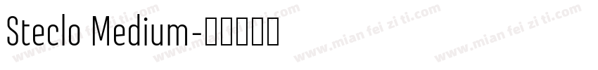 Steclo Medium字体转换